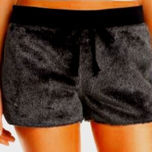 PJ Salvage Cozy Fleece Shorts- Black